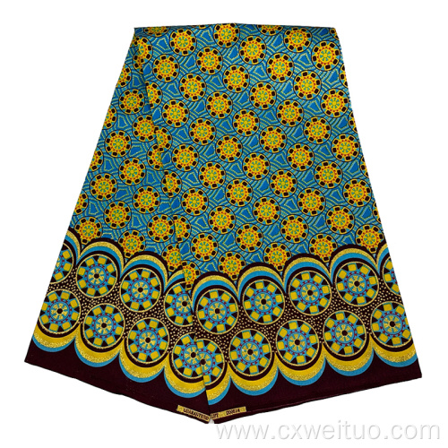 wholesales african fold printed fabric materials